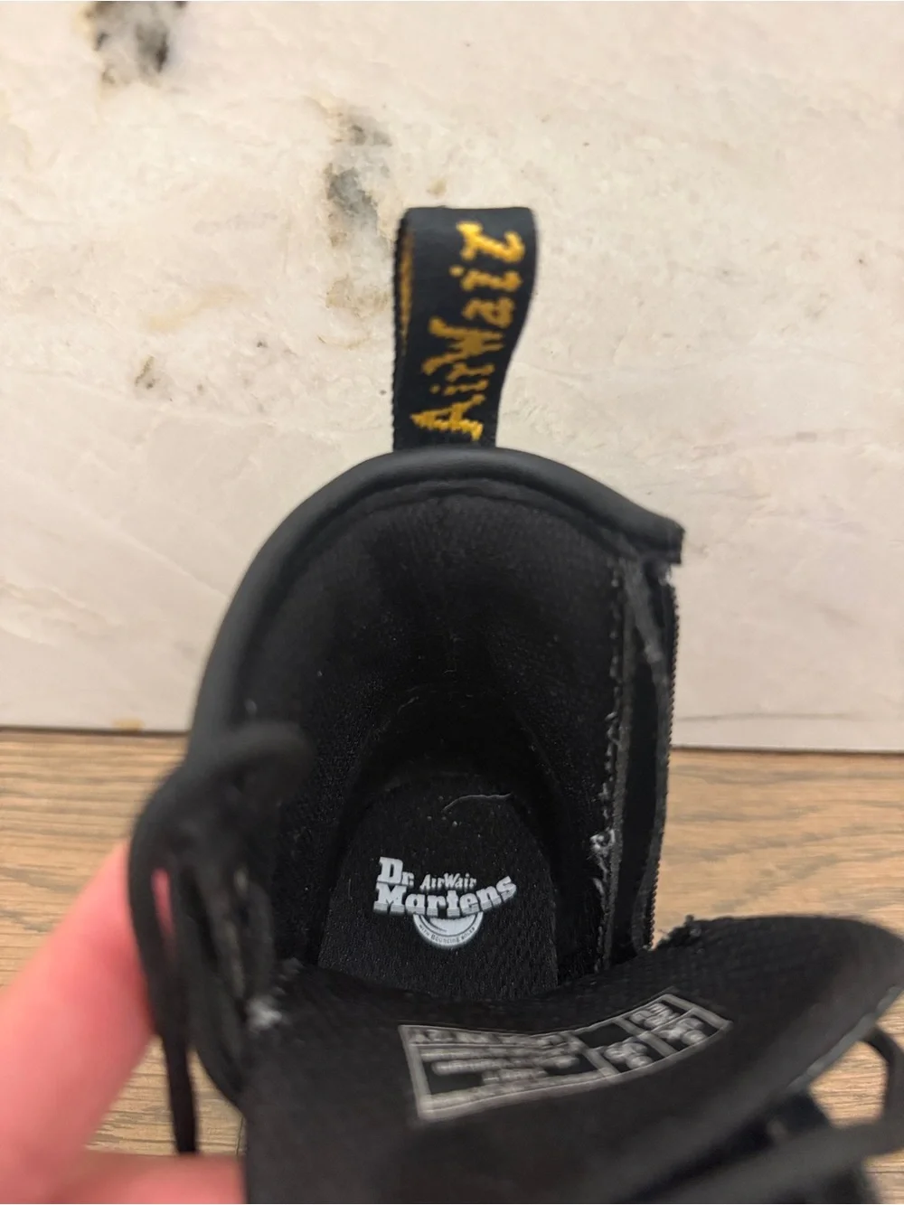 Dr. Martens Black Patent Lace-Up Kids Boots